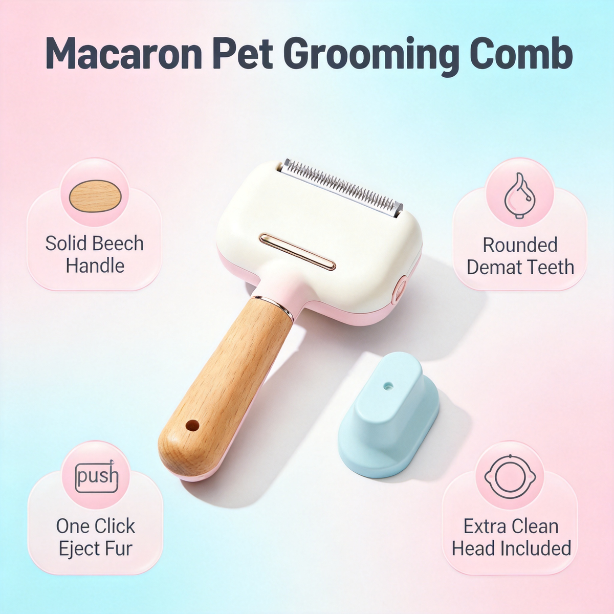 ✨ Turn Everyday Grooming Into A Gentle Bonding Moment And Make Every Brush Session More Comfortable For Your Pet