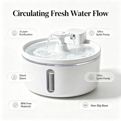 Smart Pet Water Fountain — A Healthier Hydration Solution Designed To Encourage Your Cat To Drink More Fresh Water Every Day