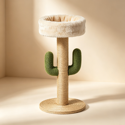 Cactus Cat Scratching Post — A Natural Scratching Solution That Keeps Your Cat Happy While Protecting Your Furniture 🌵