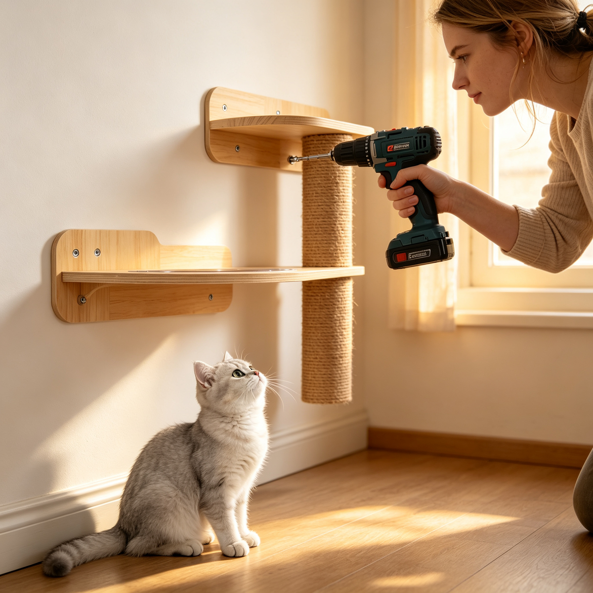 🐈🏠 Wall Mounted Cat Tree — Transform Empty Walls Into A Vertical Playground Where Cats Can Climb, Explore And Feel At Home