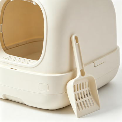 🐱🚽 Semi-Closed Cat Litter Box — Create A Cleaner, More Private And Comfortable Bathroom Space Your Cat Will Actually Love