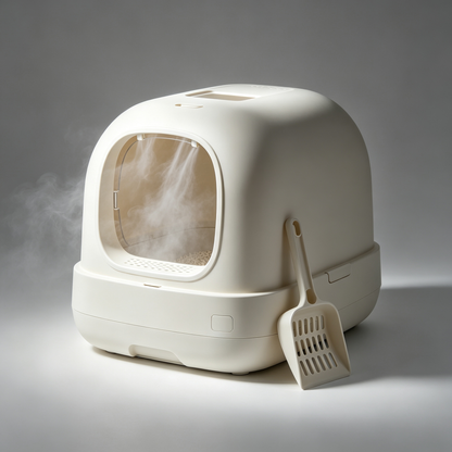 🐱🚽 Semi-Closed Cat Litter Box — Create A Cleaner, More Private And Comfortable Bathroom Space Your Cat Will Actually Love