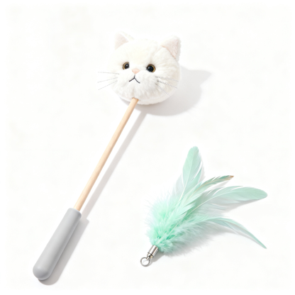 🪶 Awaken Your Cat’s Natural Hunting Instincts With An Interactive Wooden Wand Toy Designed To Encourage Movement, Curiosity, And Meaningful Playtime Together