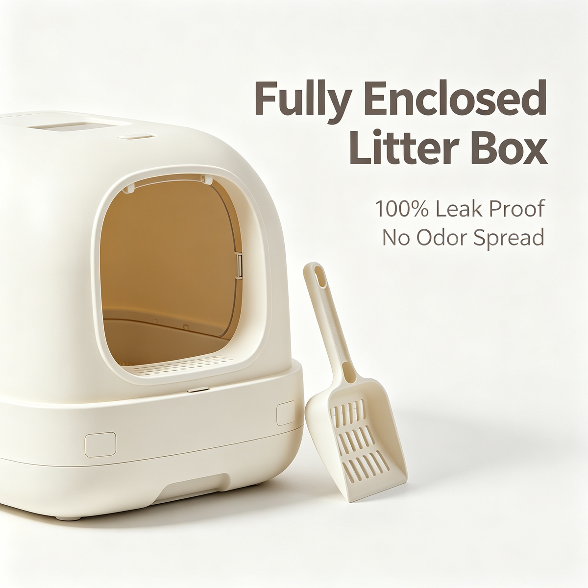 🐱🚽 Semi-Closed Cat Litter Box — Create A Cleaner, More Private And Comfortable Bathroom Space Your Cat Will Actually Love