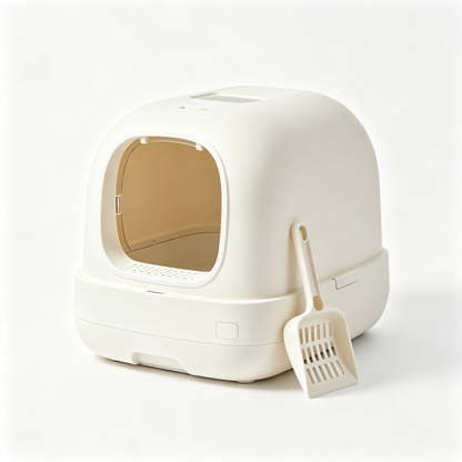 🐱🚽 Semi-Closed Cat Litter Box — Create A Cleaner, More Private And Comfortable Bathroom Space Your Cat Will Actually Love