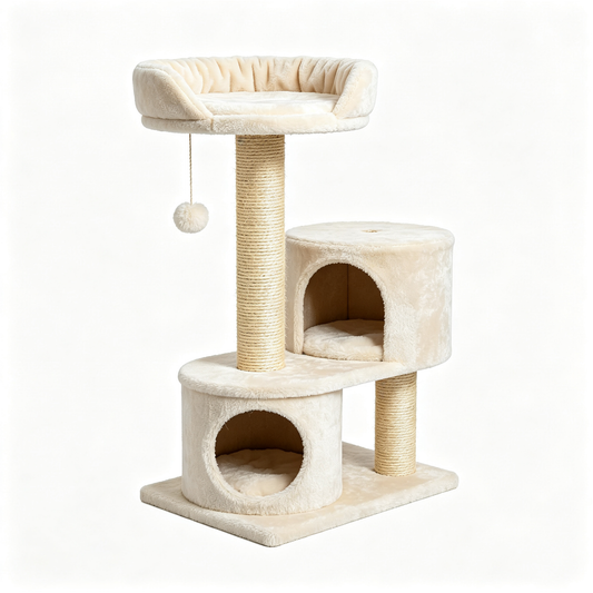 🏰 Multi-Level Luxury Cat Tree — Build A Complete Indoor Playground Where Your Cat Can Climb, Rest, Play And Own Their Territory