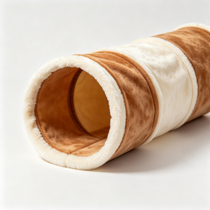 🧶🌙 Plush Cat Tunnel Toy — Create A Cozy Hideaway Where Your Cat Can Explore, Play, Hide And Follow Their Natural Hunting Instincts