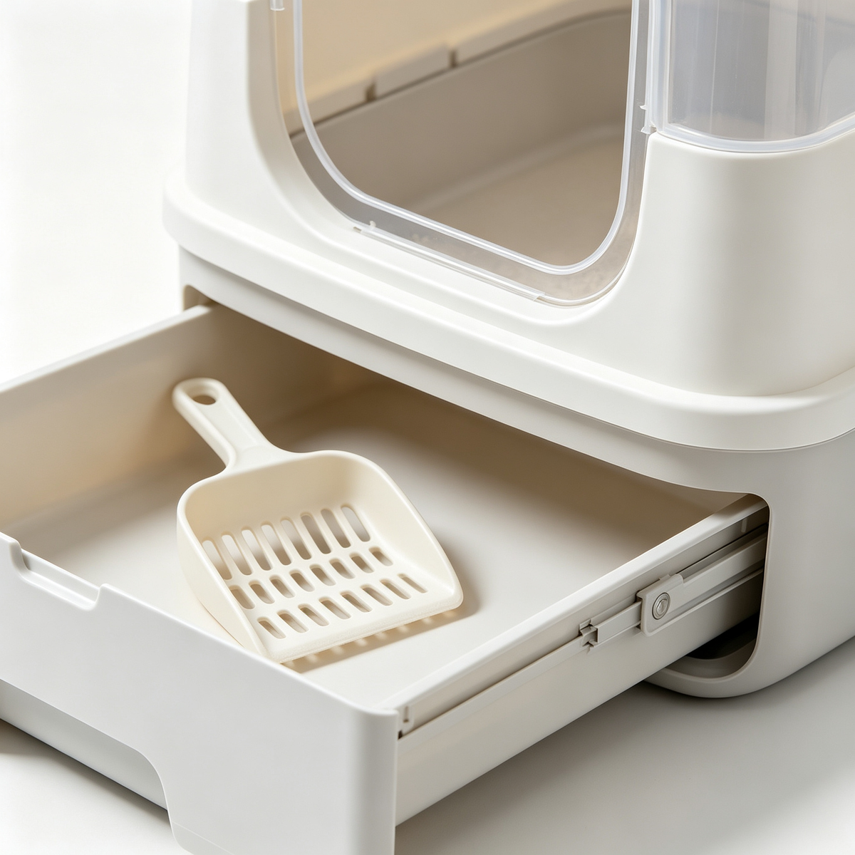 🪟🐱 Transparent Top Entry Cat Litter Box — A Modern Bathroom Solution That Gives Cats More Privacy, More Comfort And A Cleaner Home